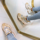 STEVE MADDEN POSSESSION-E SNEAKER 4652 - TAUPE/GRAUES WILDLEDER