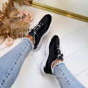 GUESS SPORTY SNEAKER FLTBRZLEA12 - BLACK