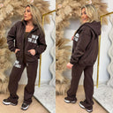 UNIQUE THE LABEL JOLEEN JOGGER PANTS CACAO