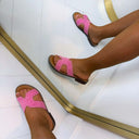 LOVY DETAIL SLIPPER CQ-007 - FUCHSIA