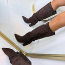 SUEDINE FRINGE HEEL LAARS CLS-598