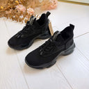 *LAATSTE MAAT 37* STEVE MADDEN SNEAKER MATCH-RE 4874 - BLK/BLK