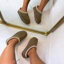 REAL LEATHER PANTOFFEL 2521 - KHAKI