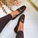 ANNE FRINGE MOCASSIN AQ212 - MARRON