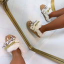 STRIKJES PANTOFFEL LT33-96 - BEIGE