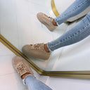 FLOWER SNEAKER R150 - KHAKI