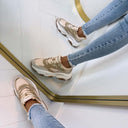 STEVE MADDEN PROGRESSIVE SNEAKER 7822 - LIGHT BRONZE