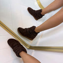 NEW WEDGE BOOT 7108* - BROWN