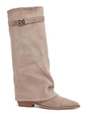 VEGAS SUEDINE STIEFEL DES8076 - KHAKI/SUE