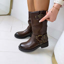 GESPY BOOT DES661 - BRAUN/PU