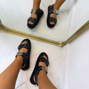 GUESS PLAIN SANDALE FLJFBLELE03 - BLACK
