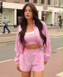 UNIQUE THE LABEL GIGI TOP - BUBBLEGUM
