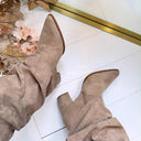 BOTTES À TALONS DAISY DES8528 - MARRON/PU