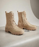 SHINE LEOPARD BOOT A1030 - BEIGE