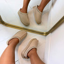 REAL LEATHER PANTOFFEL 2521 - BEIGE