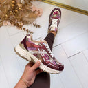 PAILLETTEN SNEAKER LT33-98 - FUCHSIA