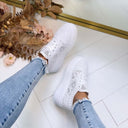 PLATEAU LACE SNEAKER PC308 - WHITE