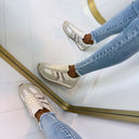 LEOPARD DETAIL SNEAKER 8-285 - BEIGE