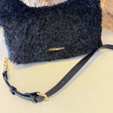 STEVE MADDEN BFLUFFY BAG 2696 - BLACK/GOLD