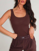UNIQUE THE LABEL GILL TANKTOP - CACAO