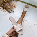 GUESS LOGO SOMMER PANTOLETTE FLJELSFAL03 - CREAM