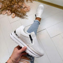GLAM ZIP SNEAKER YY229 - WHITE