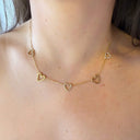 HEART NECKLACE K1077 - GOLD