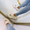 STEVE MADDEN POSSESSION-E SNEAKER 0033 - WHITE/GUM