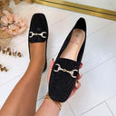 ANNE FRINGE SLIPPER AQ212 - BROWN