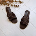 *LAATSTE MAAT 36* SABRINA SLIPPER LS5460A - BROWN
