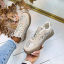 SNAKE SNEAKER LS-706 - BEIGE