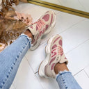 NOVI SNEAKER AA12-YD1276-1 - PINK/KHAKI