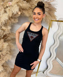 GUESS TRIANGLE STRASSKLEID E5GP01I3Z14 - JLBK BLACK
