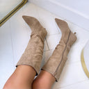 BESTSELLER SUEDINE HAKENSTIEFEL DES8073 - BLACK/SUE