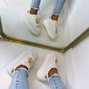 ROSA EMBLEEM SNEAKER 9213 - BEIGE