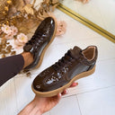 DWRS MIRABEL VERNIZ SNEAKER B11548-22 - DARK BROWN