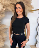 GUESS ELISABETTE CROP TEE W6GP11K2933