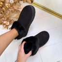 FLUFFY PANTOFFEL 9072 - BLACK