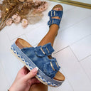 DENIM GESP SLIPPER 22-90