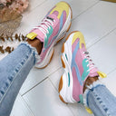 STEVE MADDEN POSSESSION-E SNEAKER 0033 - PASTEL MULTI