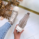 GUESS WEDGE SNEAKER FLTSUNFAL12 - TAUPE