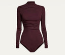 UNIQUE THE LABEL SARA BODYSUIT BURGUNDY