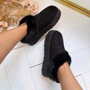 FLUFFY PANTOFFEL 9072 - BLACK