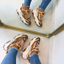 STEVE MADDEN POSSESSION SNEAKER 4652 - LEOP/TAN