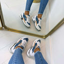BASKETS À LOGO EN JEAN GUESS FLJM20DEN12 - WHBLU
