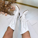 *ACTIE* JENTE COWBOY LAARS T-278 - WHITE
