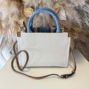 LIU JO RIDHI SHOPPING BAG AA6192/T388A - NEUTRO/DENIM