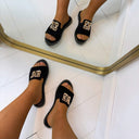 INNA SLIPPER M-42 - SCHWARZ