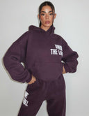 UNIQUE THE LABEL ELYANA HOODIE DEEP BERRY