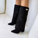 BOTTES SUÉDINE LOCK 9501A - BLACK